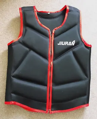 Buy Jiuran Black / Red Gilet Vest Body Warmer Padded Streetwear. Size Medium • 13.90£