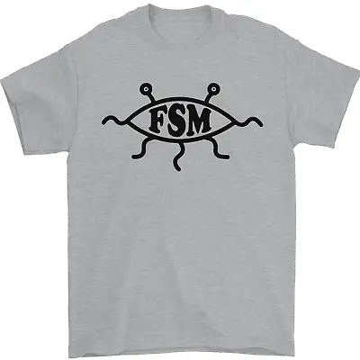 Buy FSM Church Flying Spaghetti Monster Atheist Mens T-Shirt 100% Cotton • 10.48£
