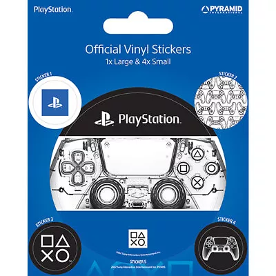 Buy PlayStation Stickers Vinyl Self Adhesive X5 Official Licensed Merch Gift Idea • 4.73£