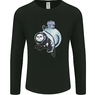 Buy Space Astronaut Cat Funny Mens Long Sleeve T-Shirt • 11.99£