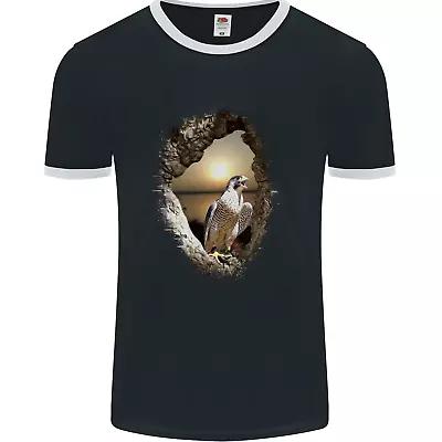 Buy Peregrine Falcon Birds Of Prey Mens Ringer T-Shirt FotL • 8.99£
