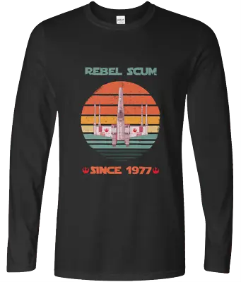 Buy Star Wars Unofficial 1977 Retro X-wing Rebel Scum Long Sleeve Rebel Alliance NEW • 18.95£