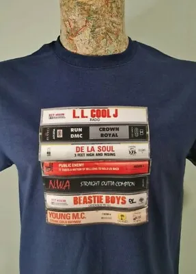 Buy Hip Hop Rap Tape Cassette Collection T Tee Shirt Various Colours 1980s Classics • 13.99£