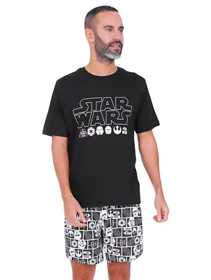Buy Men's Star Wars Character Cotton SHORT Pyjamas Sizes S To 3XL Mens Pjs • 17.99£