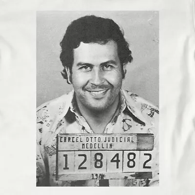 Buy Pablo Escobar Mugshot T-Shirt | Cartel, Drugs, Mugshot, Narcos, TV • 11.99£