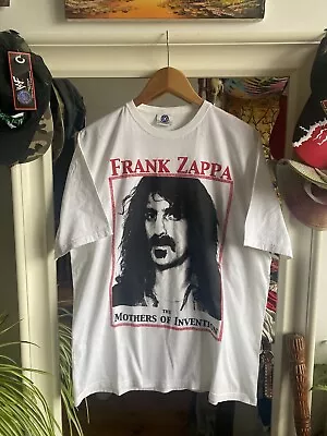 Buy Vintage 2000s Frank Zappa - The Mothers Of Invention - White T-shirt - Rock Band • 45£