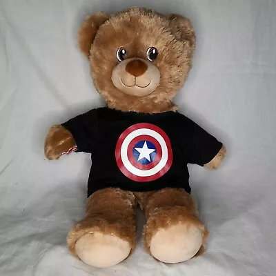 Buy BAB Captain America T-shirt Build A Bear Workshop Soft Toy Plush Teddy BABW • 4.99£