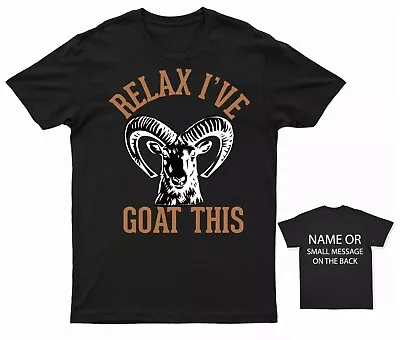Buy Goat T-shirt Relax I?ve Goat This Funny Animal Farm Pet Quote Gift • 12.95£