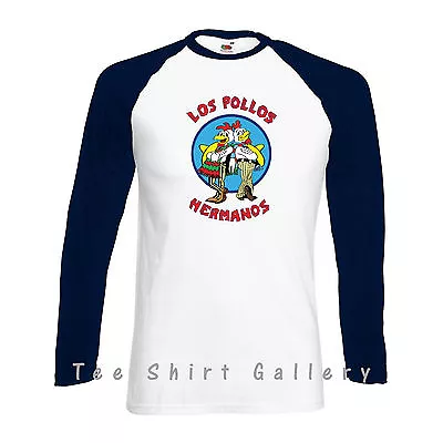 Buy Los Pollos Hermanos Baseball Long Sleeve T Shirt Breaking Bad Heisenberg Walter • 12.99£