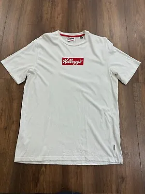 Buy Kellogg's T-Shirt Men White Large Crew Neck Short Sleeve Regular Fit Pullover • 19.47£