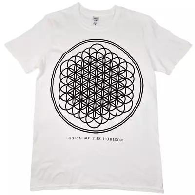 Buy BMTH Bring Me The Horizon White Sempiternal T-Shirt Band Short Sleeve Size S • 18.74£