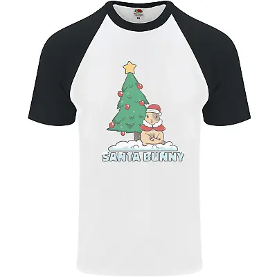 Buy Funny Christmas Santa Bunny Mens S/S Baseball T-Shirt • 9.99£