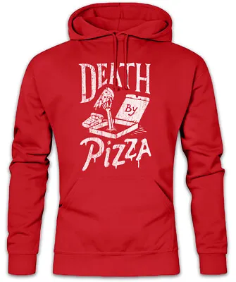 Buy Death By Pizza Hoodie Sweatshirt Maker Love Zombies Fun Zombie Graveyard • 40.79£