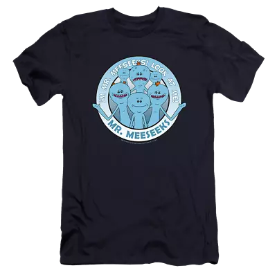 Buy Rick And Morty Mr Meeseeks - Men's Premium Slim Fit T-Shirt • 26.46£