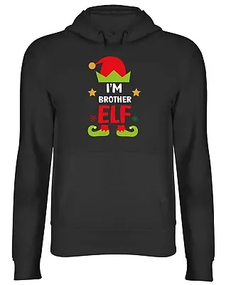 Buy I'm The Brother Elf Christmas Xmas Mens Womens Hooded Top Hoodie Gift • 17.99£