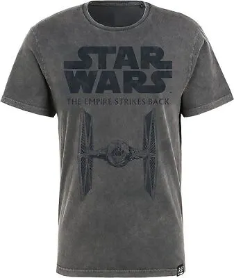 Buy Star Wars T-Shirt Empire Strikes Back Tie Fighter Men Cotton Grey Vintage Shirt • 16.07£