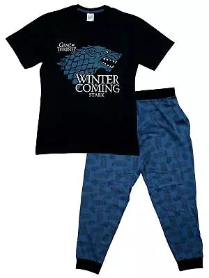 Buy Mens Pyjamas Game Of Thrones Pajamas Winter Is Coming Stark GoT Pjs Size S - XL • 19.99£