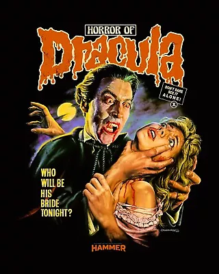 Buy Dracula Christopher Lee  UNOFFICIAL To Order White GildaN T Shirt S To 3 Xl DTG • 16£