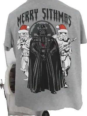 Buy Official Licensed Star Wars Darth Vader Humbug Christmas Disney T-shirt Large • 9.85£