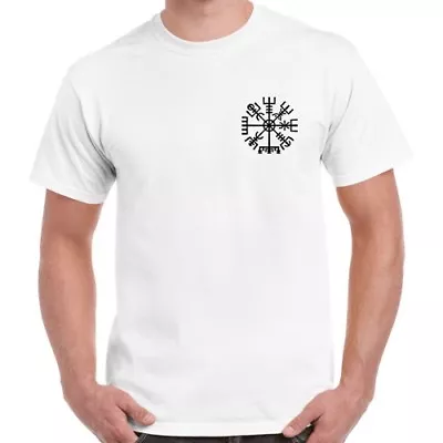 Buy Vikings Compass Viking Pagan Pocket Odin Vintage Cool Gift Retro T Shirt 2376 • 6.35£