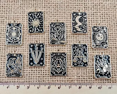 Buy Tarot Cards Metal Charms Sun Moon Star Gothic Jewellery Making Pendants Craft • 1.99£