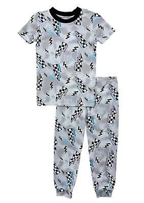 Buy BCS47 Esme Boys Pajamas Crew Neck Short Sleeve Top Pant Set 3 4 5 6 7 8 10 • 41.23£
