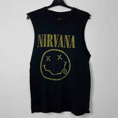 Buy Nirvana Smiley T-Shirt Rare Band T-Shirt S • 5£