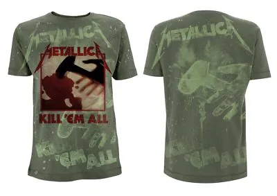 Buy METALLICA- KILL EM ALL A/O Official T Shirt Green Mens Licensed Merch New • 21.75£