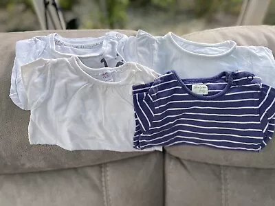 Buy 4 X Long Sleeve T-shirts Various Brands  9-12 Months Girls • 2.50£