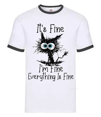 Buy Its Fine Everything's Fine Mens Funny Meme Viral Birthday Gift T Shirt • 9.99£