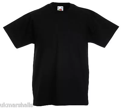 Buy FOTL Childrens T Shirt Plain 100% Cotton Blank Kids Tee 12 COLOURS • 3.99£