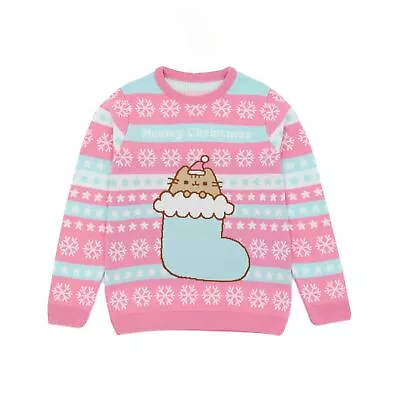 Buy Pusheen Girls Knitted Christmas Sweatshirt NS7494 • 35.95£