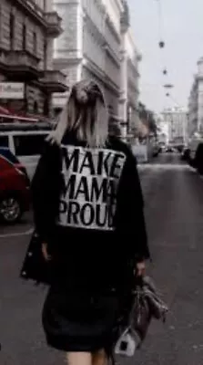 Buy ZARA Black Distressed Denim Jacket Make Mama Proud Size M • 113£