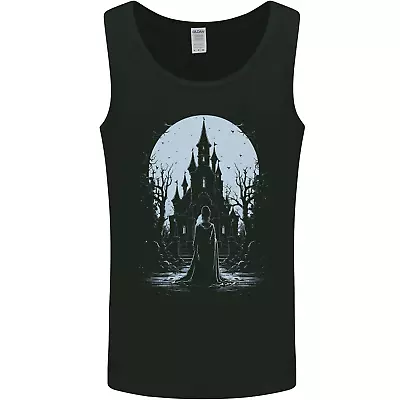 Buy A Fantasy Haunted House Halloween Spooky Mens Vest Tank Top • 9.99£