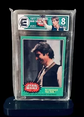 Buy 1977 Topps Star Wars #251 Han Solo 8 NM-MT Graded Card Blazer Under Graded • 28.37£
