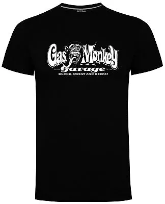 Buy Gas Monkey Garage T-Shirt Official GMG OG Logo Blood Sweat And Beers Medium • 9.99£