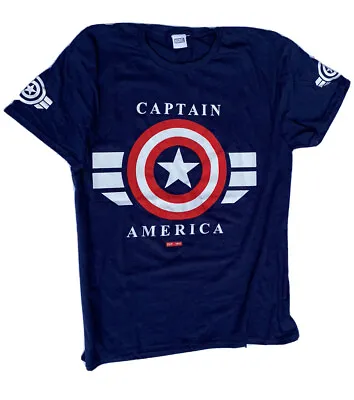 Buy Official Captain America Shield Men's T Shirt -XL • 7.99£