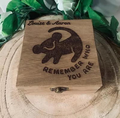 Buy Personalised Hand Engraved Lion King Gift Box Memory Girlfriend Birthday Gift • 19.99£