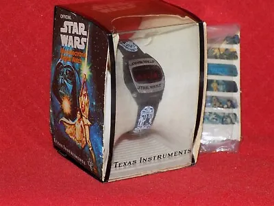 Buy  Star Wars 1977 Texas Instruments Official Digital Watch UNUSED COMPLETE BOX • 472.50£