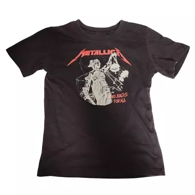 Buy Metallica 5T Youth Kids Short Sleeve T Shirt And Justice For All Black • 14.17£