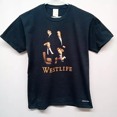 Buy WESTLIFE 2007 Tour T-Shirt Gildan Cotton Black Medium • 12.99£