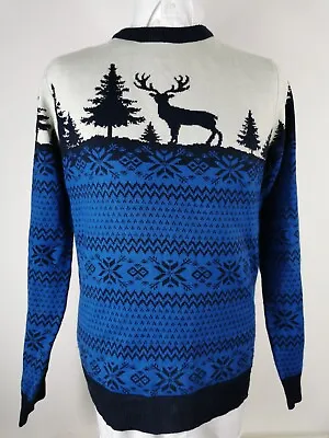 Buy Men's Burton Ugly Geek Grandad Christmas Jumper Sweater Size M • 18.95£