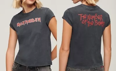 Buy Iron Maiden X Superdry Cap Sleeve Women's T-shirt. Uk 10. New. • 27.50£
