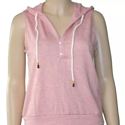 Buy Ladies Hoodie Sleeveless Pullover Lightweight Sweatshirt V-neck NWT • 17.47£