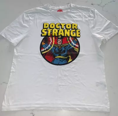 Buy Marvel Doctor Strange Logo White Top / T-shirt By Primark Size XL BNWOT • 2.99£