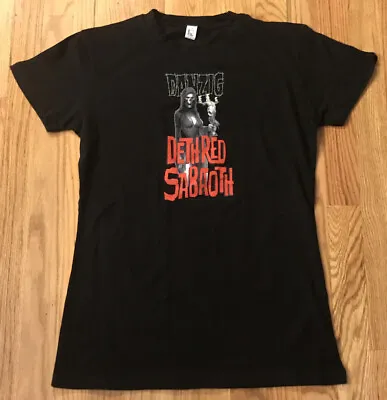 Buy 2010 Danzig Dethred Sabaoth Tour Black T-Shirt Women’s Size Large • 4.73£