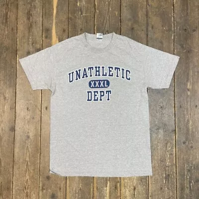 Buy Unathletic Department T-Shirt Mens Gym USA Graphic Short Sleeve Tee, Grey, Large • 25£