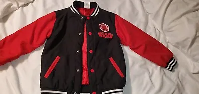 Buy Disney Store Star Wars Kylo Ren Varsity Jacket Size 5/6 • 16.50£