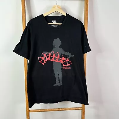 Buy Uniqlo UT Edward Scissorhands Shirt Mens Large Black Graphic 2014 Movie Rare • 56.26£