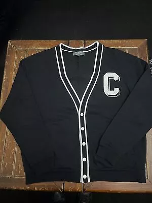 Buy Primark Varsity Jacket Sweater Black And White Size M Ladies Worn Only Few Times • 3£